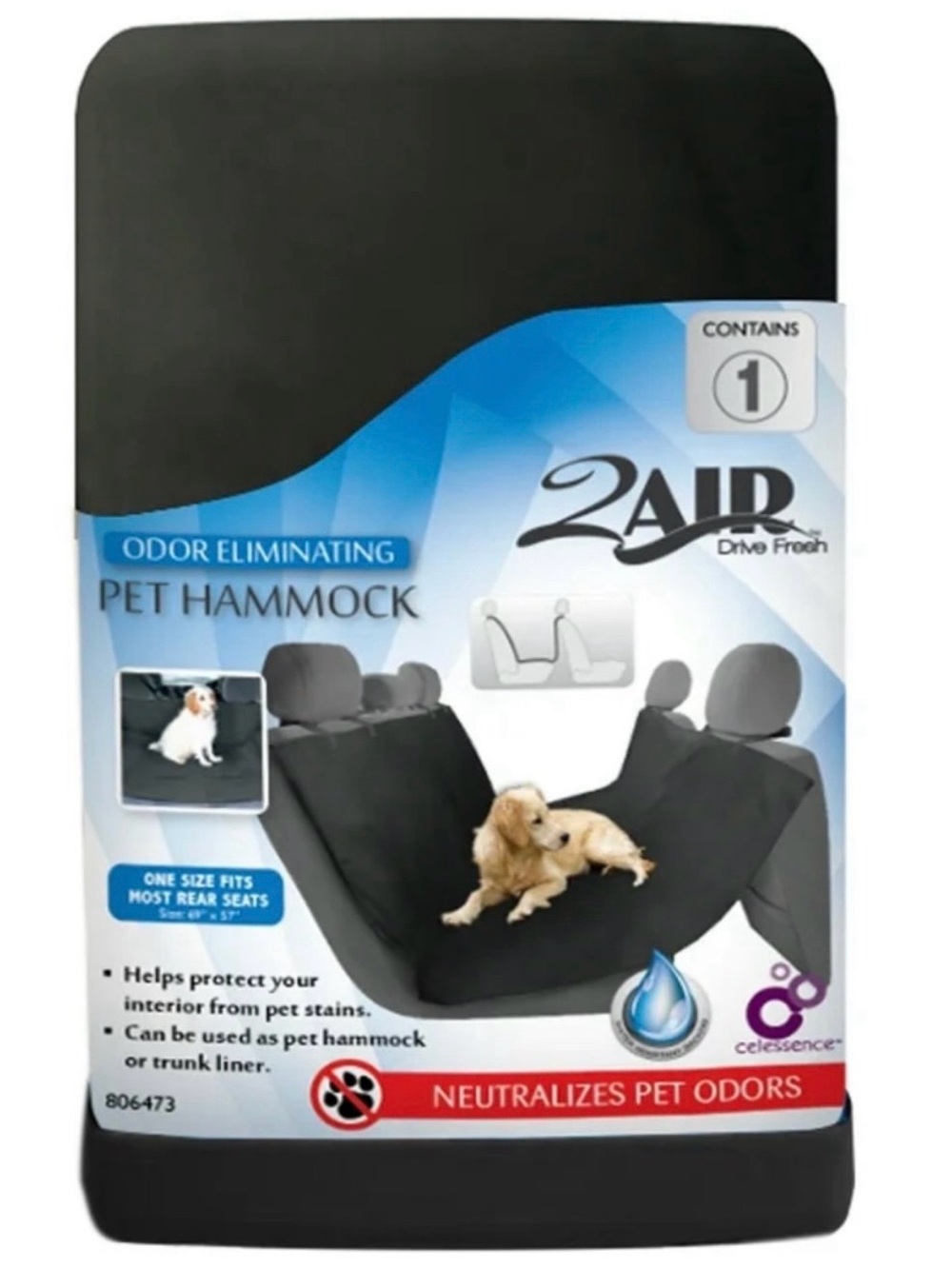Pet hammock car seat cover